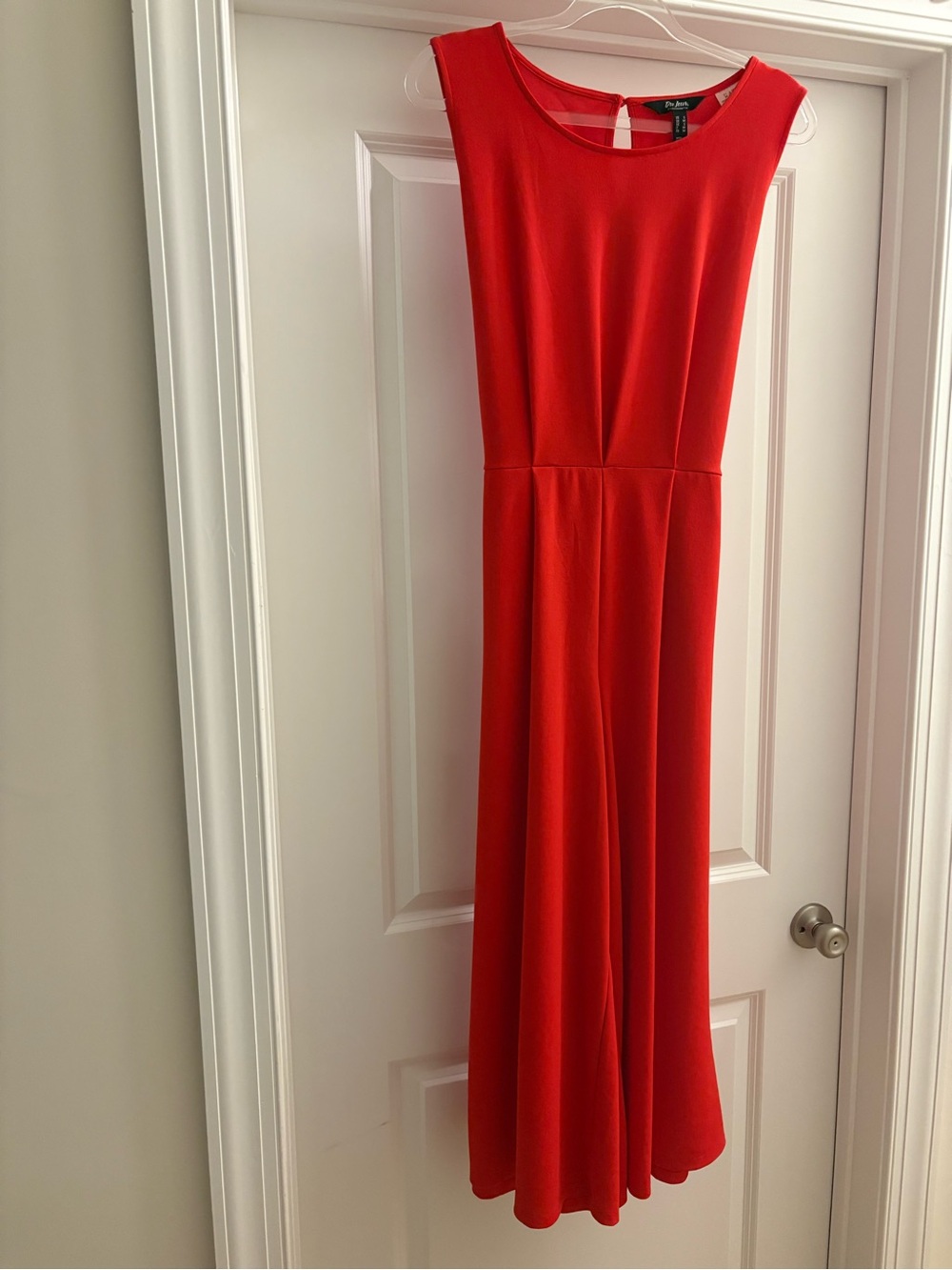 Du Jour Sleeveless Red Jumpsuit